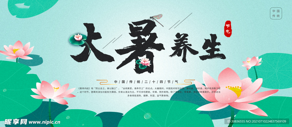 大暑海报 