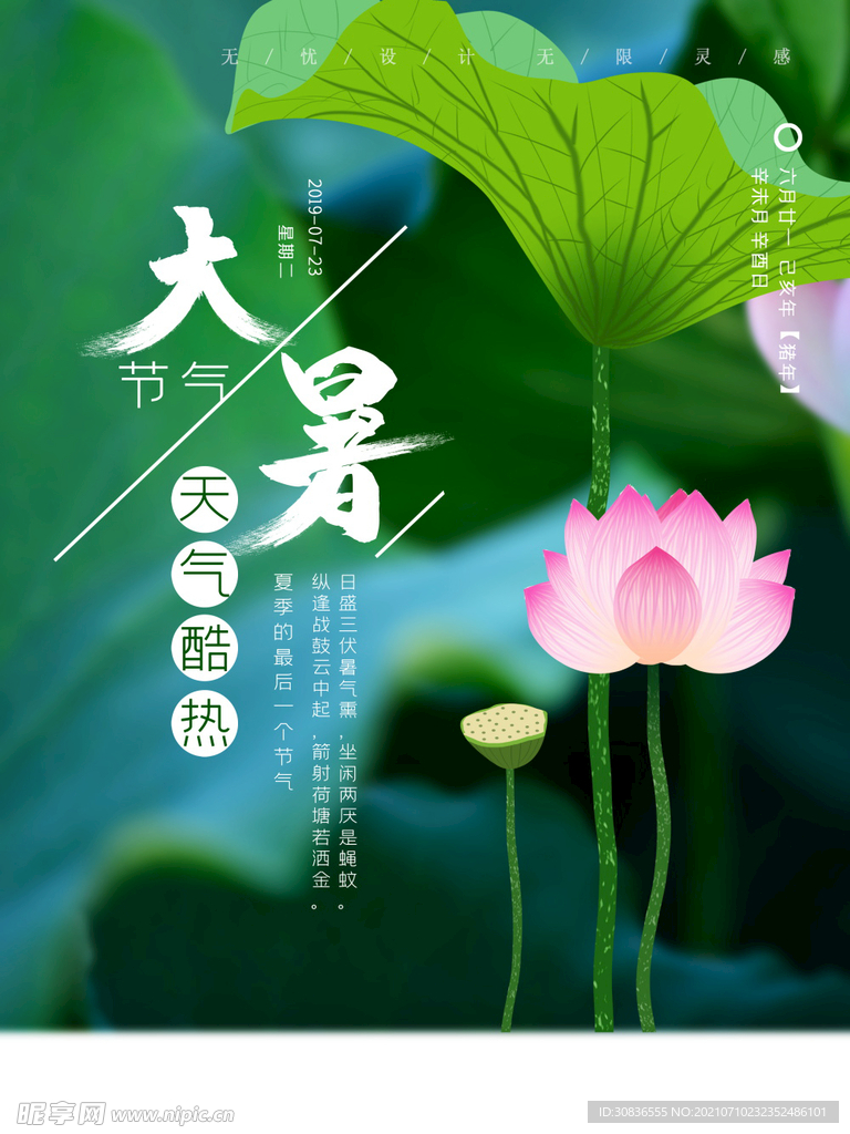 大暑海报