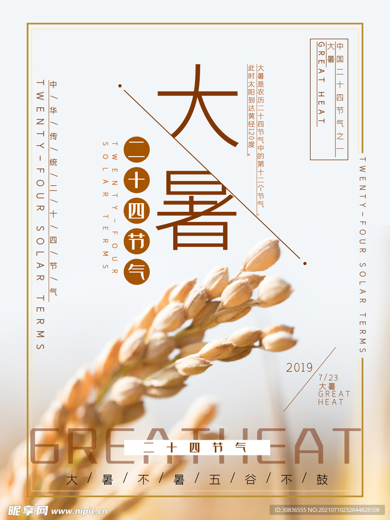 大暑海报 