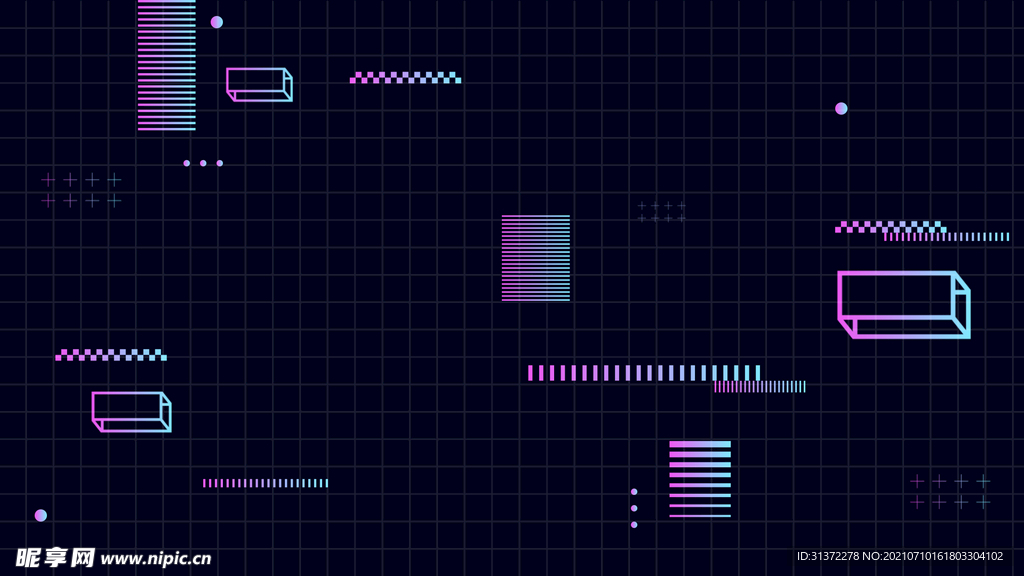 炫酷赛博朋克光效图片