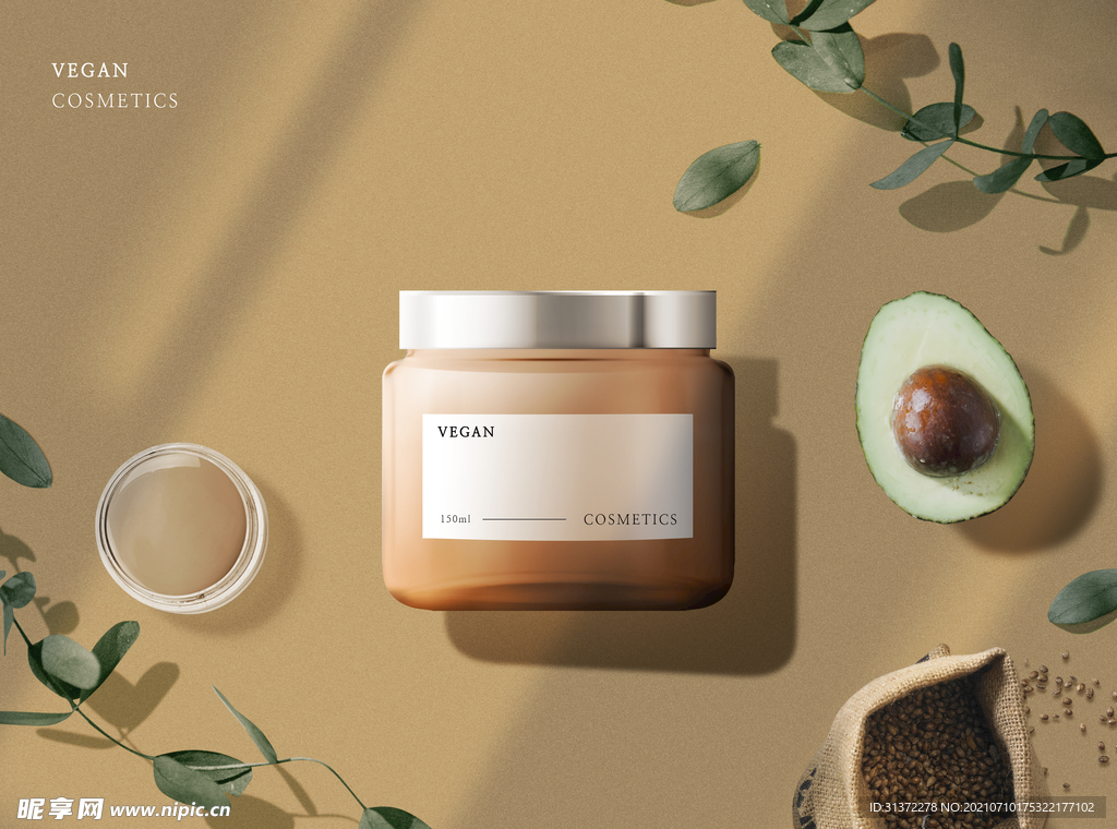 高端简约化妆品合成图片