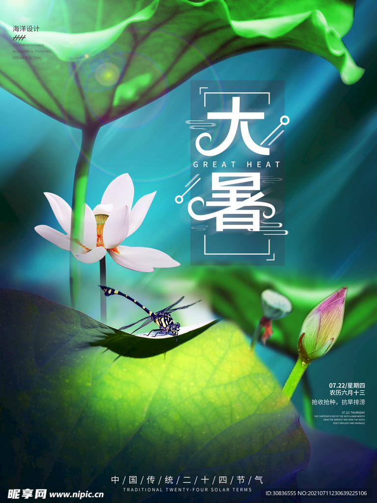 大暑海报