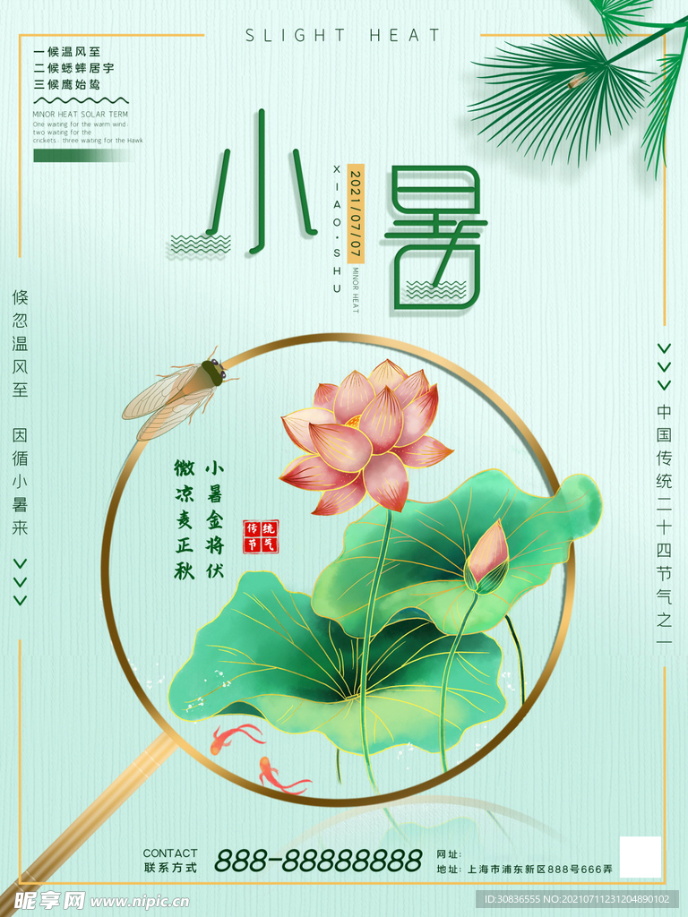 大暑海报 