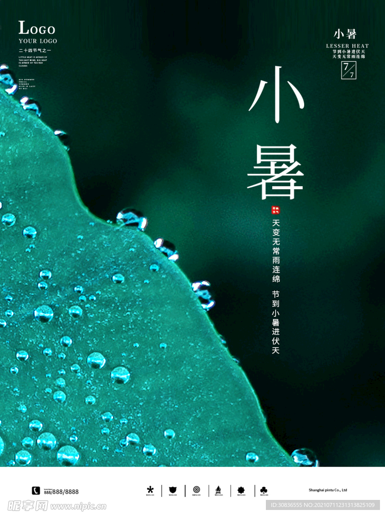大暑海报 