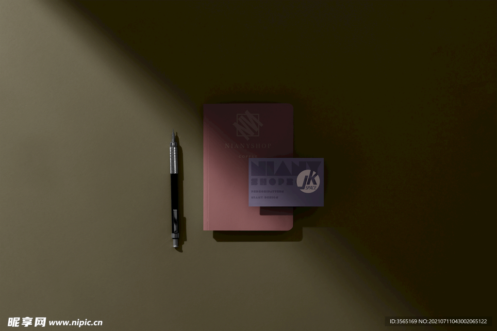 纸张笔记名片品牌VI样机