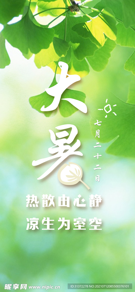 24节气之大暑海报设计图片