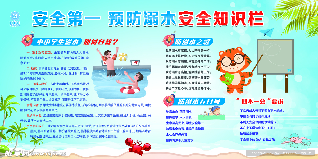 预防溺水宣传栏