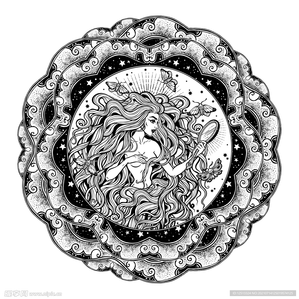 复古花纹