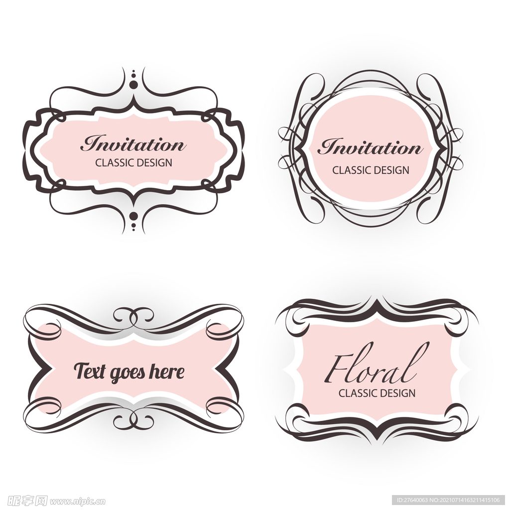 欧式花纹装饰图片