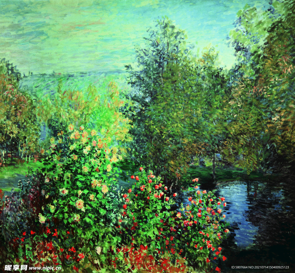 世界名画 油画 山水油画 世外
