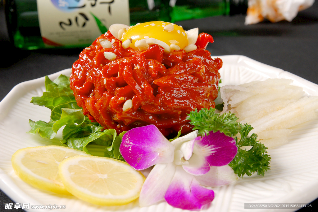 韩式生拌牛肉