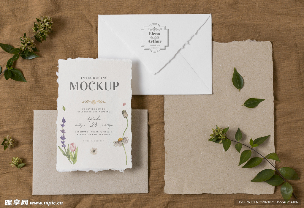 LOGO样机信封信纸实物效果