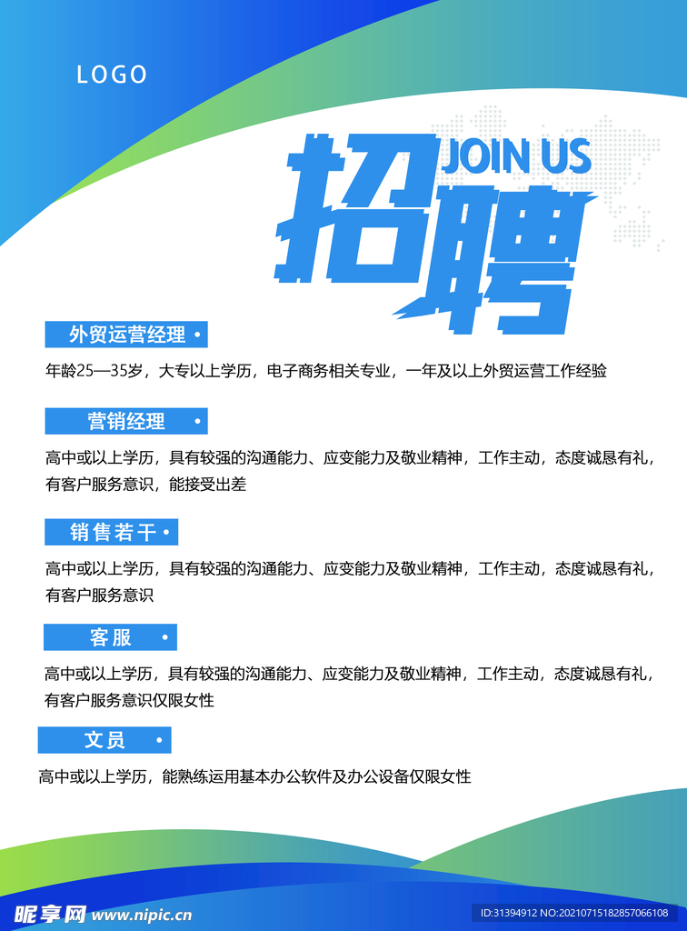 招聘海报