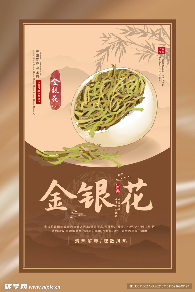 中药金银花