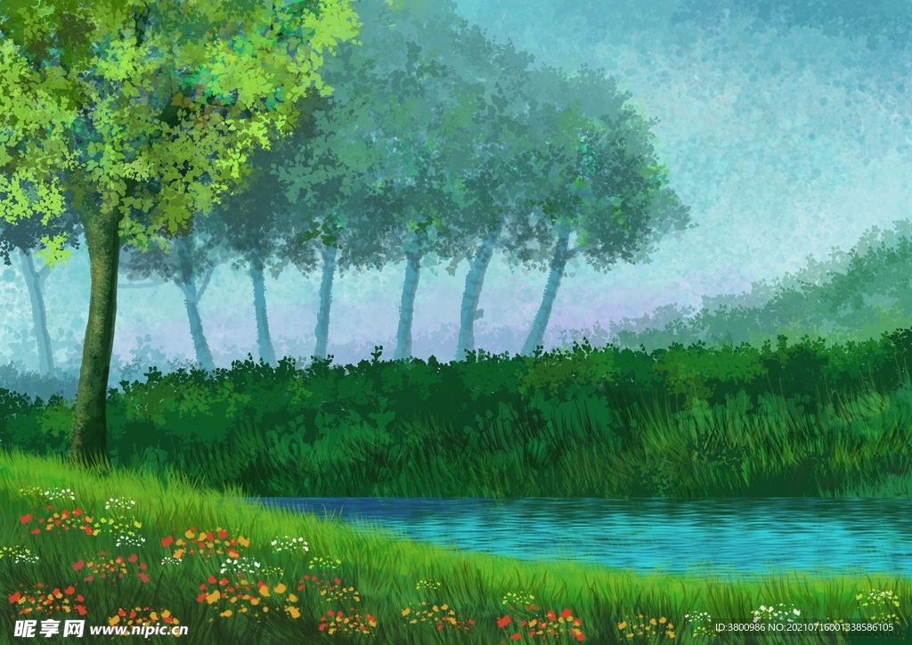 风景插画