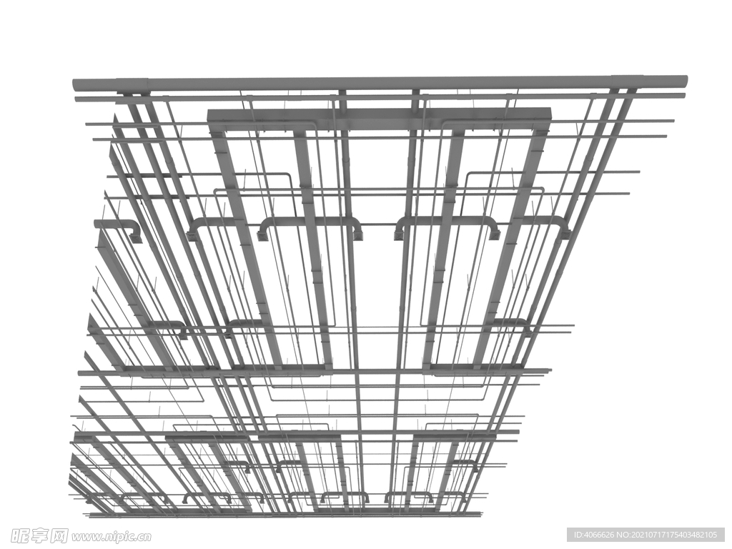 工业通风管道3d模型