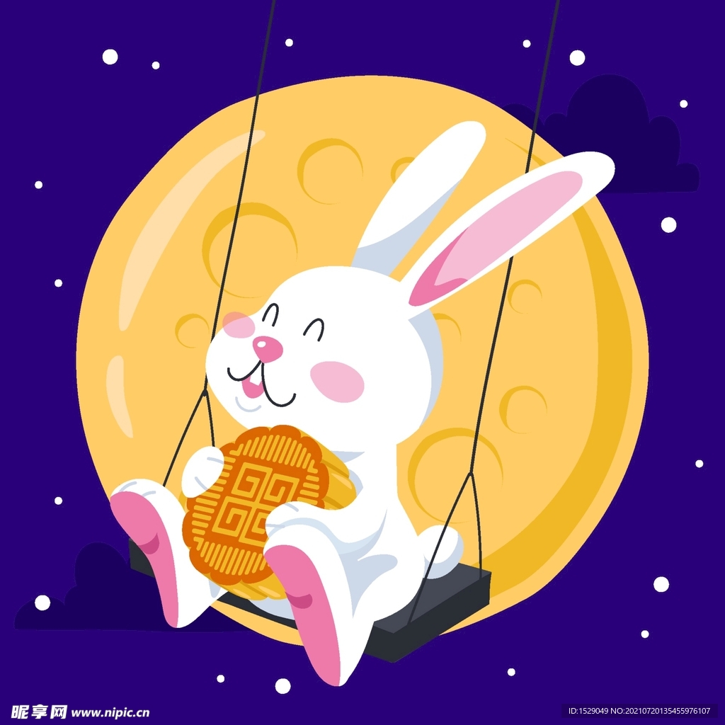卡通中秋节  