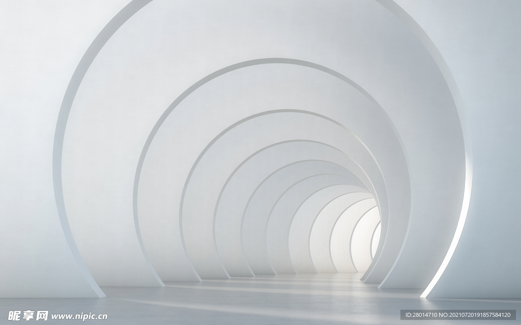 白色模型 建筑空间  