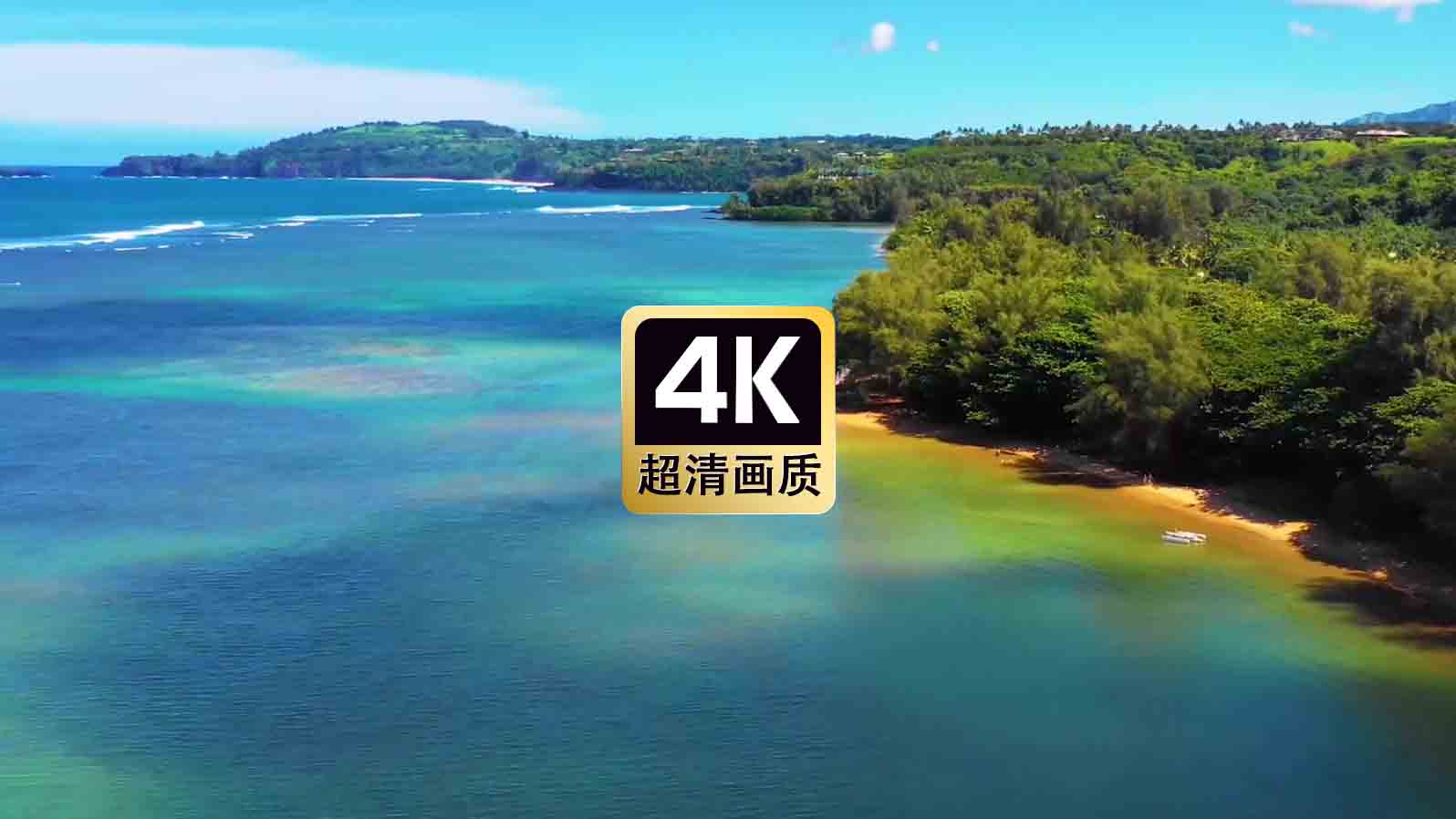 短视频素材航拍热带海岸美景