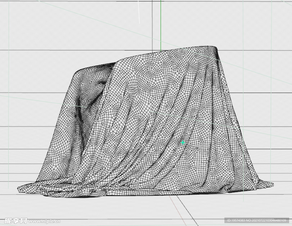 C4D模型布艺布料