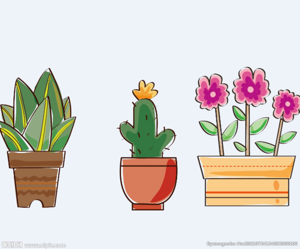 png格式植物花卉手绘素材