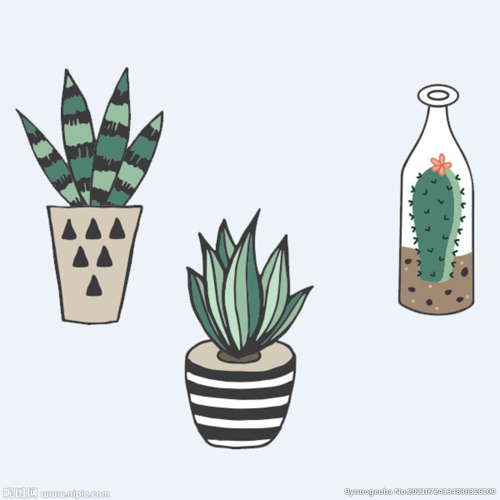 png格式植物花卉手绘素材