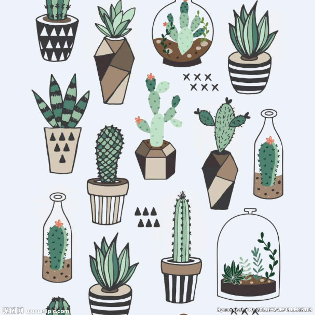 png格式植物花卉手绘素材