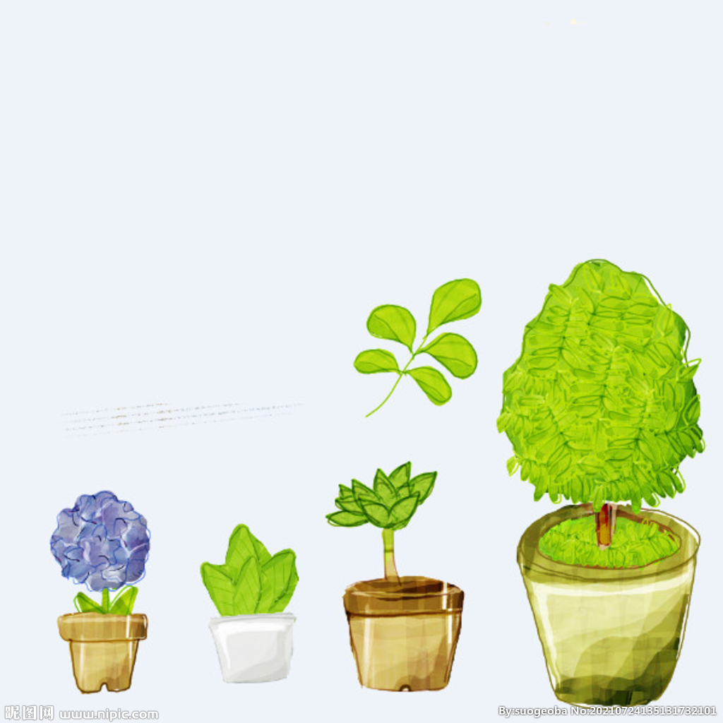 png格式植物花卉手绘素材