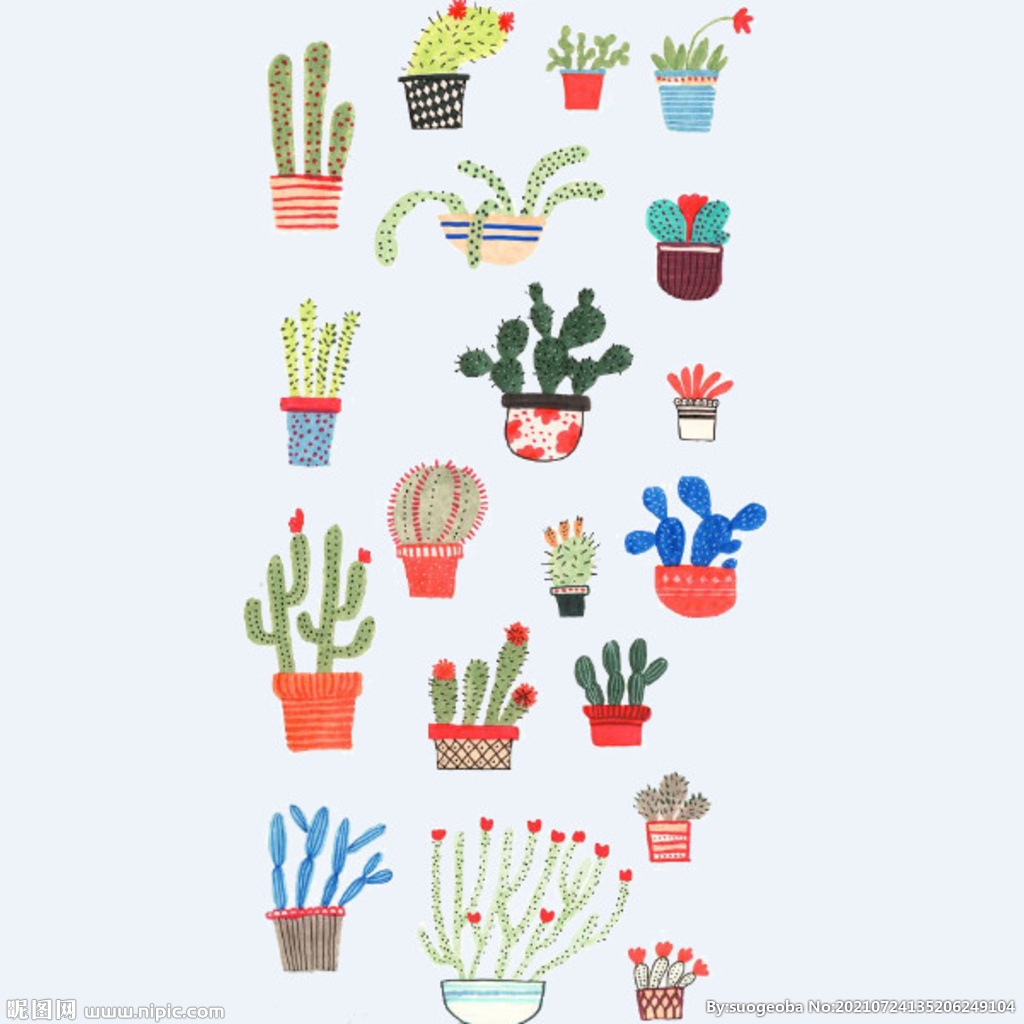 png格式植物花卉手绘素材