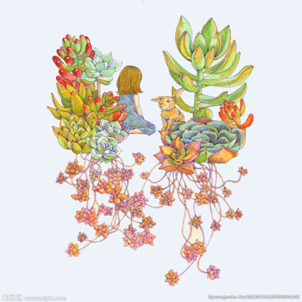 png格式植物花卉手绘素材