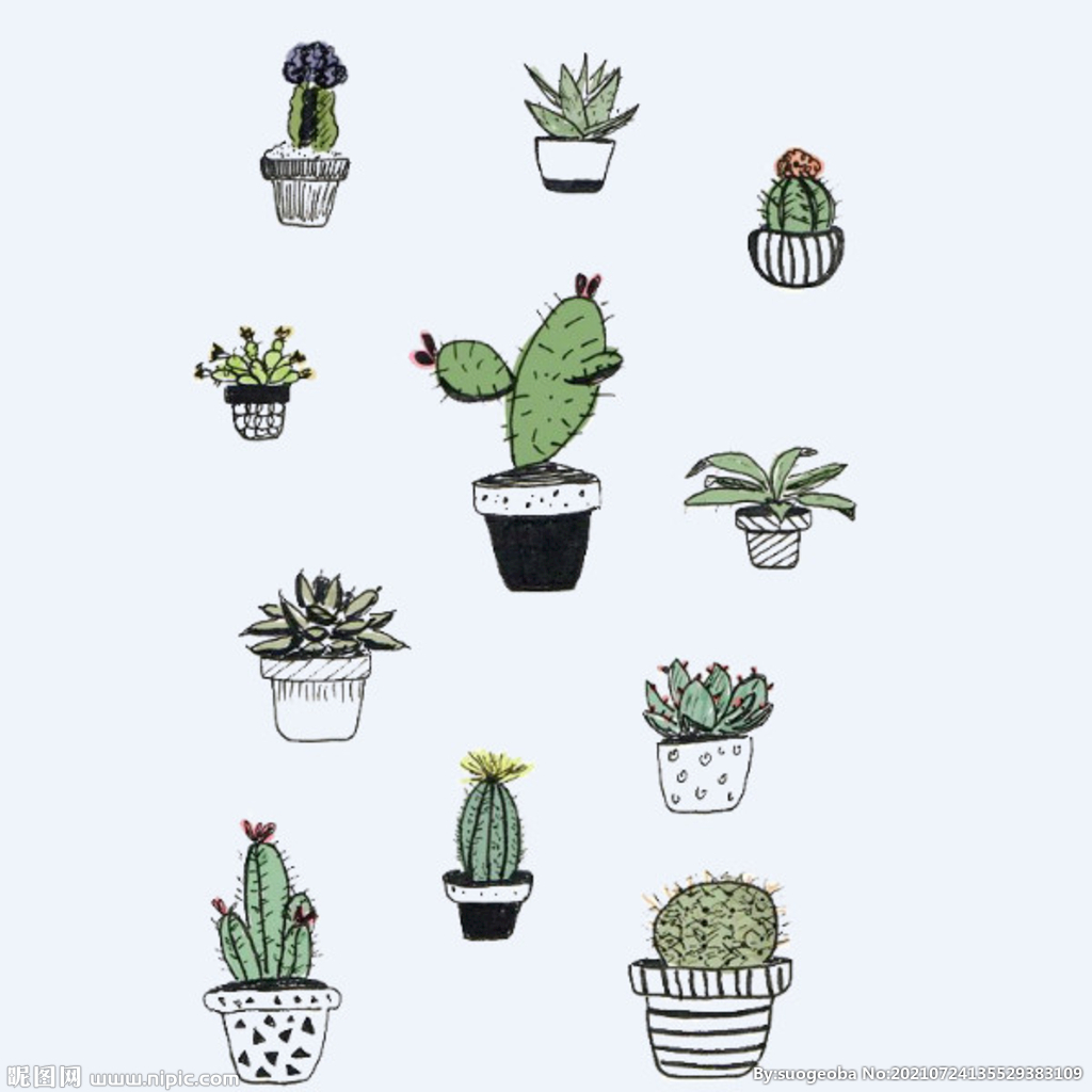 png格式植物花卉手绘素材