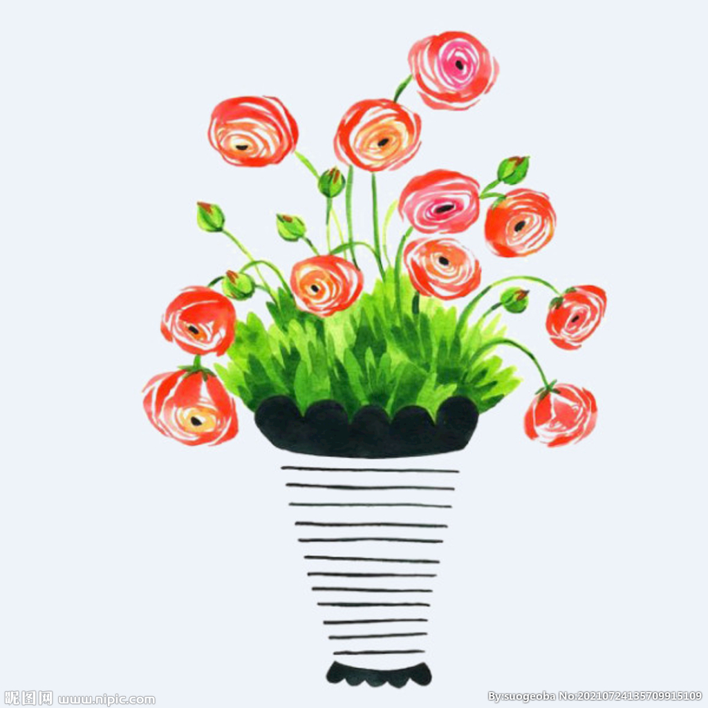 png格式植物花卉手绘素材