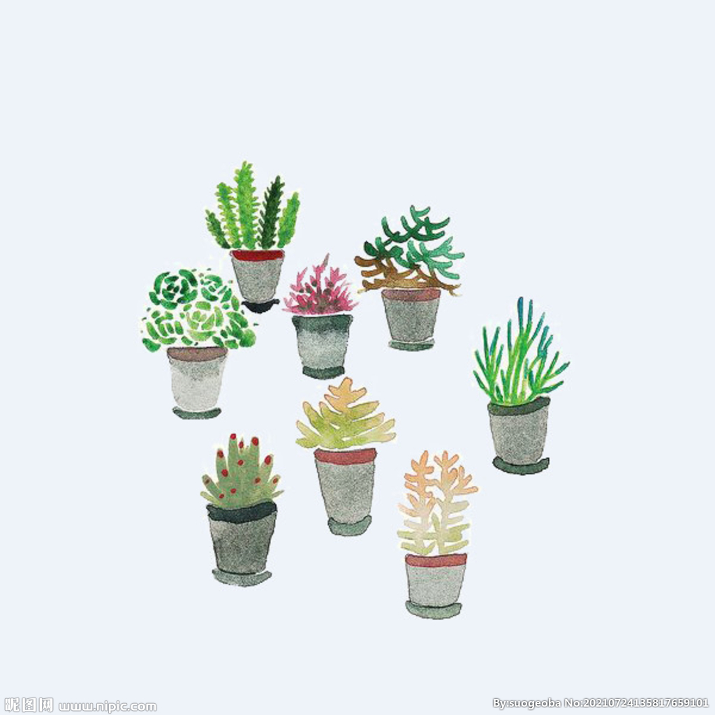 png格式植物花卉手绘素材