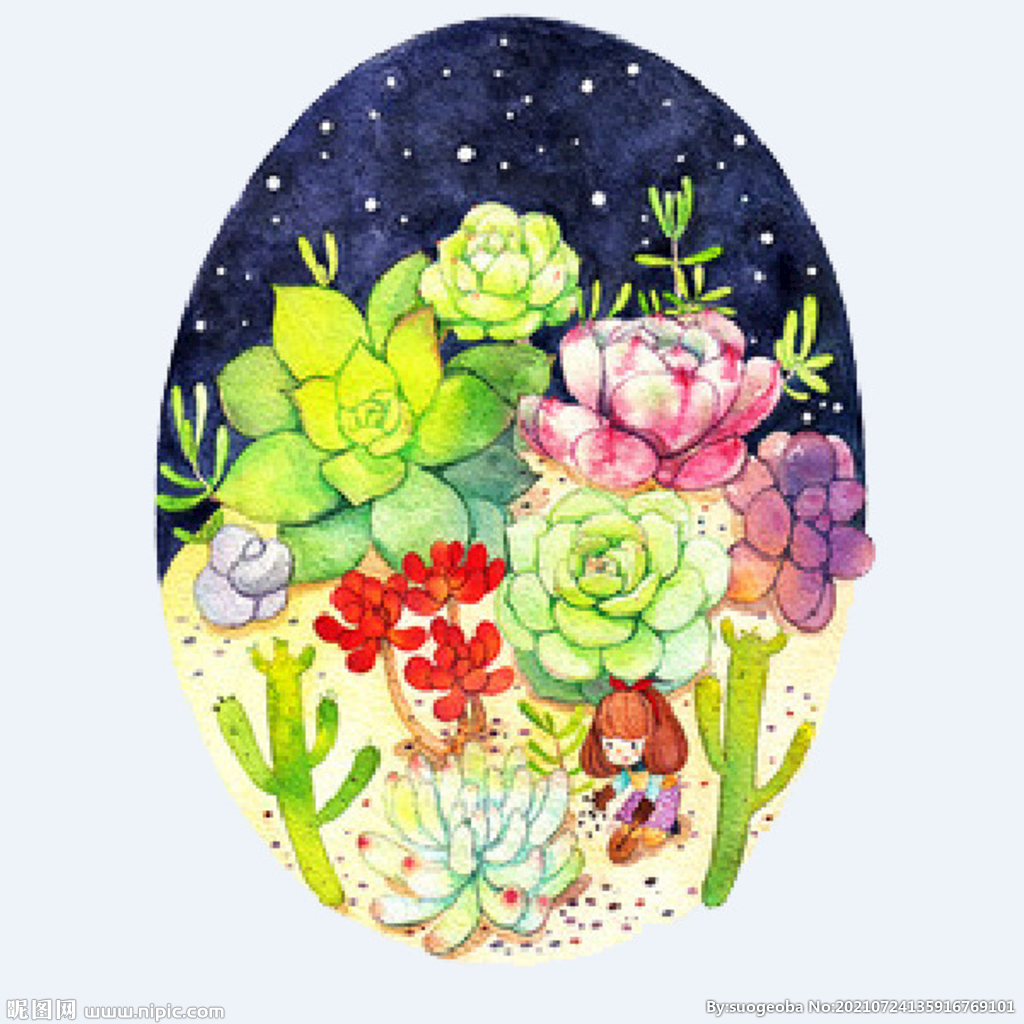 png格式植物花卉手绘素材