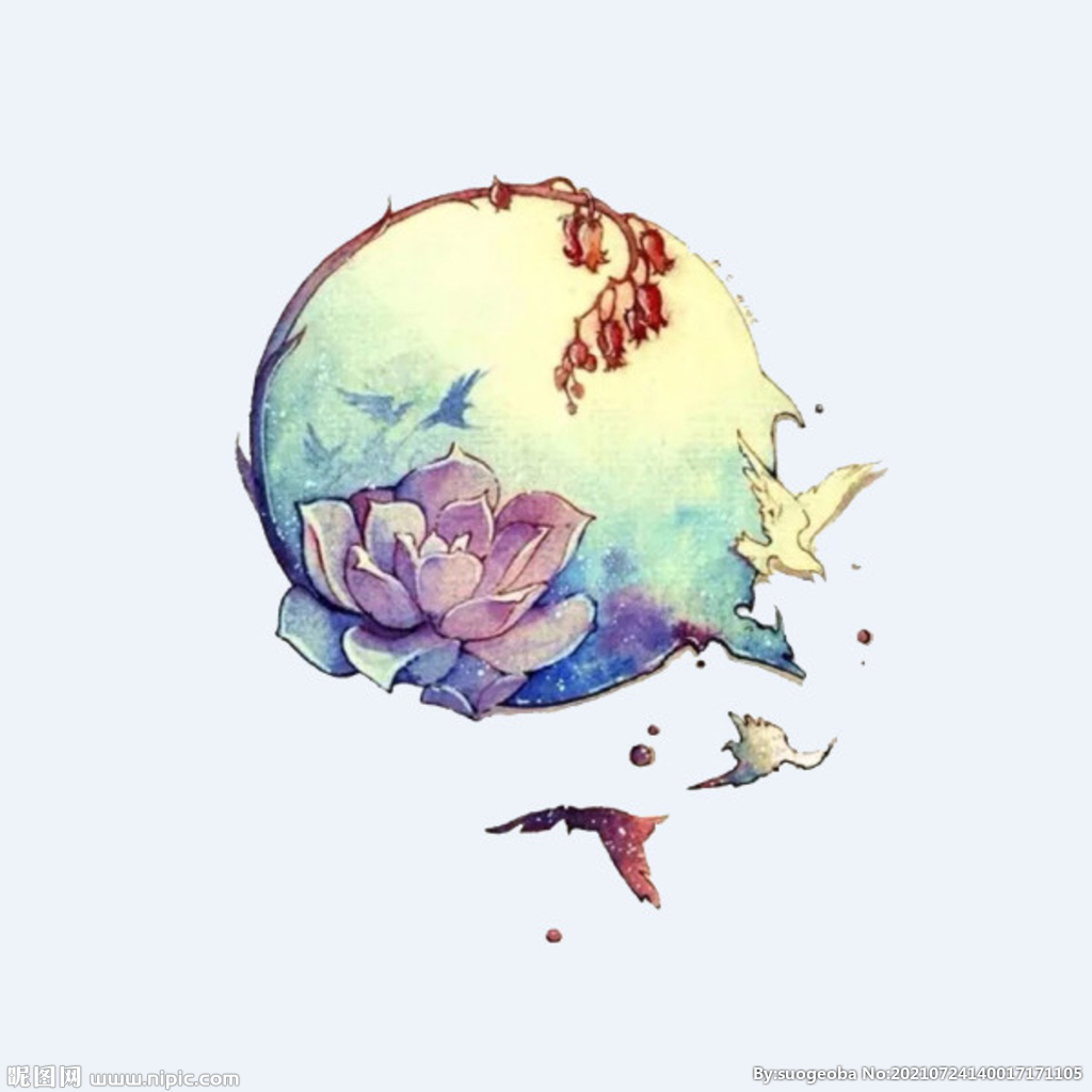 png格式植物花卉手绘素材