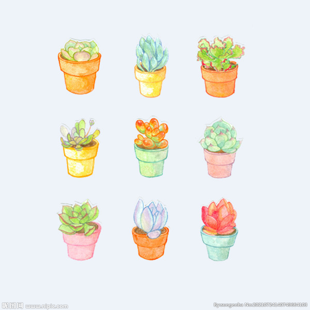 png格式植物花卉手绘素材