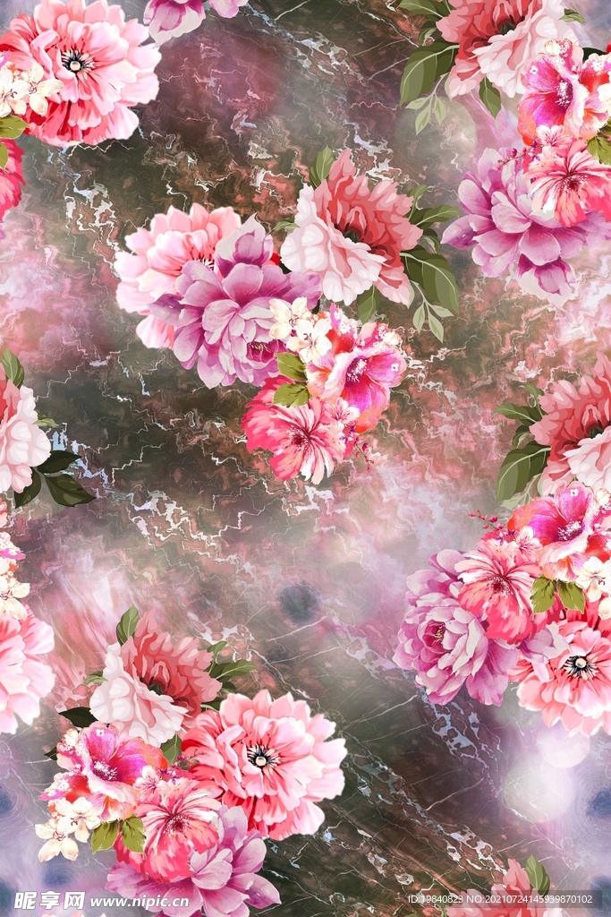 梦幻花朵