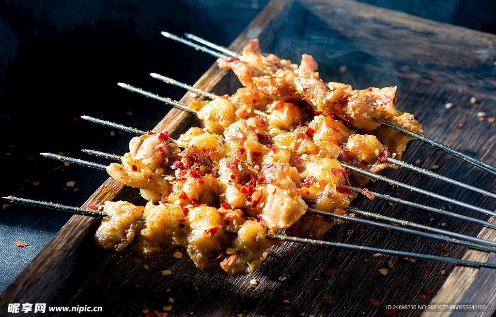 烧烤羊肉串 