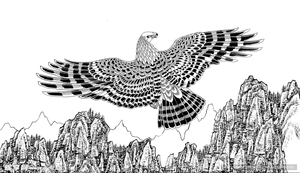 腾空展翅