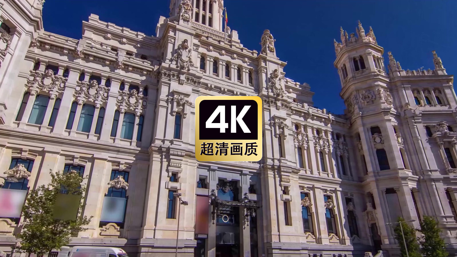 短视频素材街拍欧式建筑