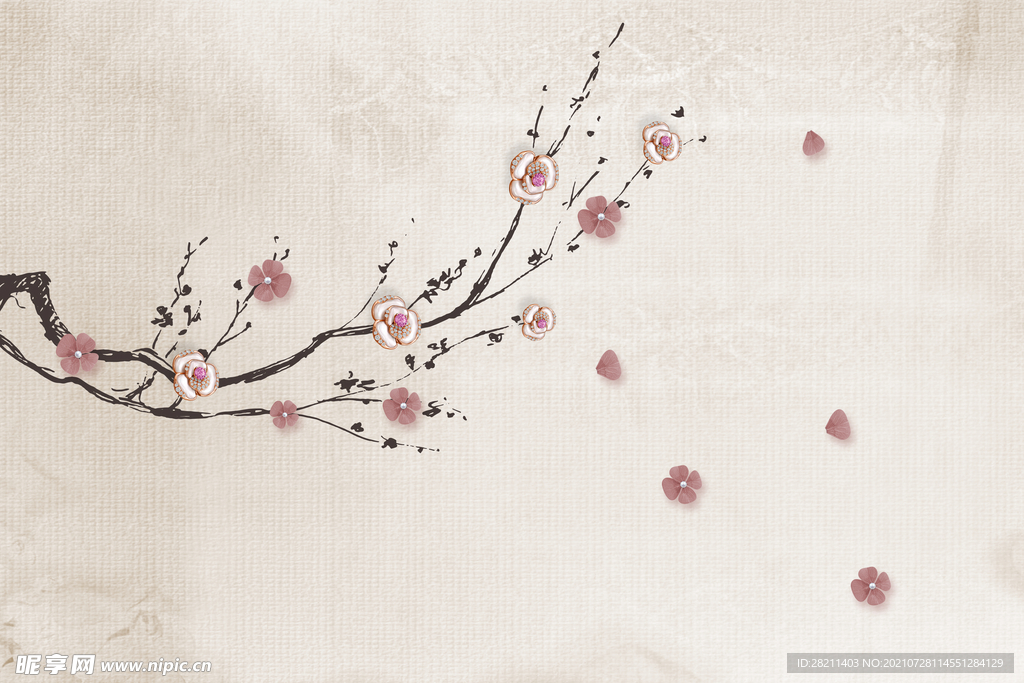 装饰画 花鸟画 新中式 山水 