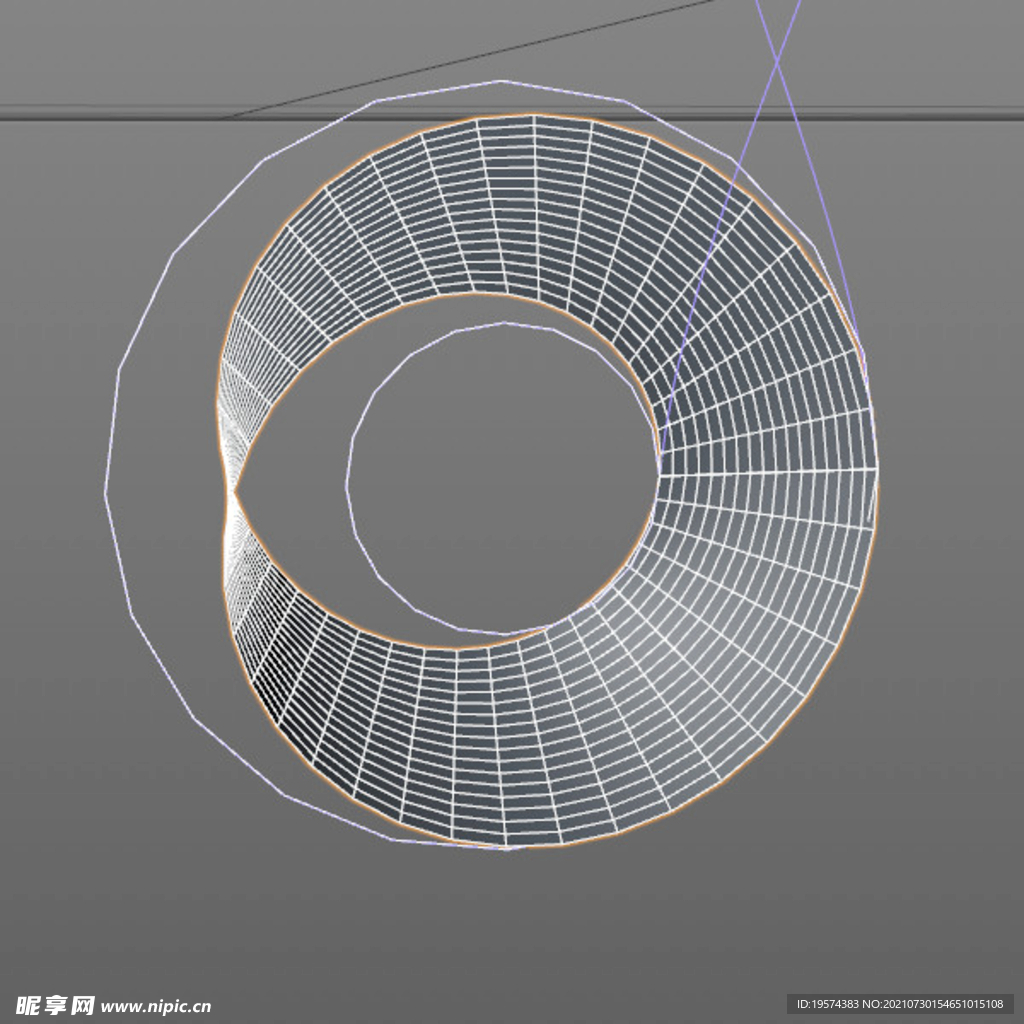 C4D模型莫比乌斯环