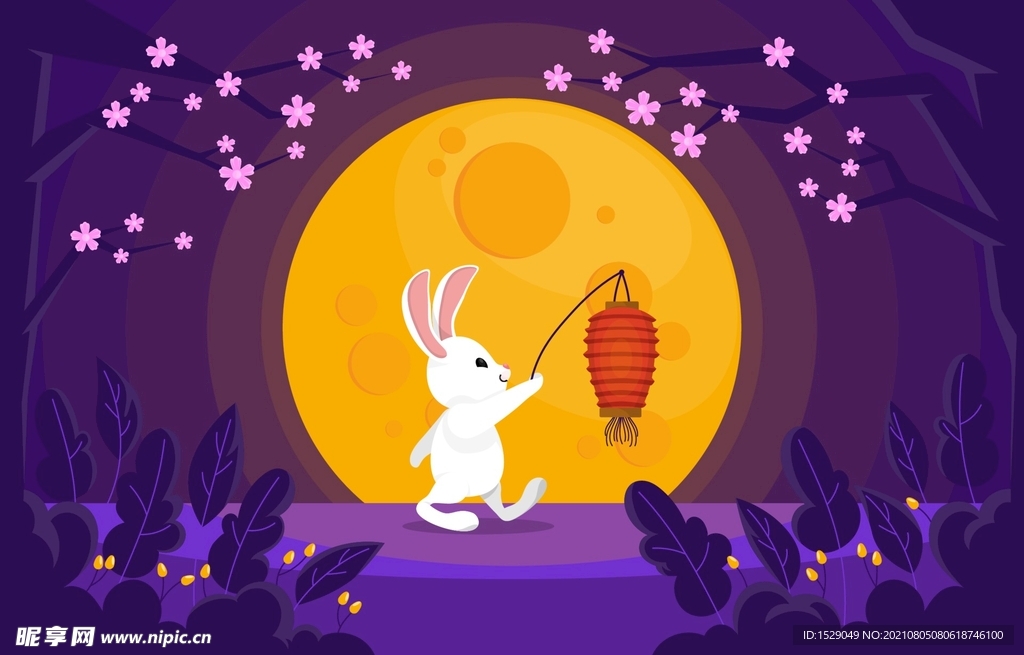 卡通中秋节  