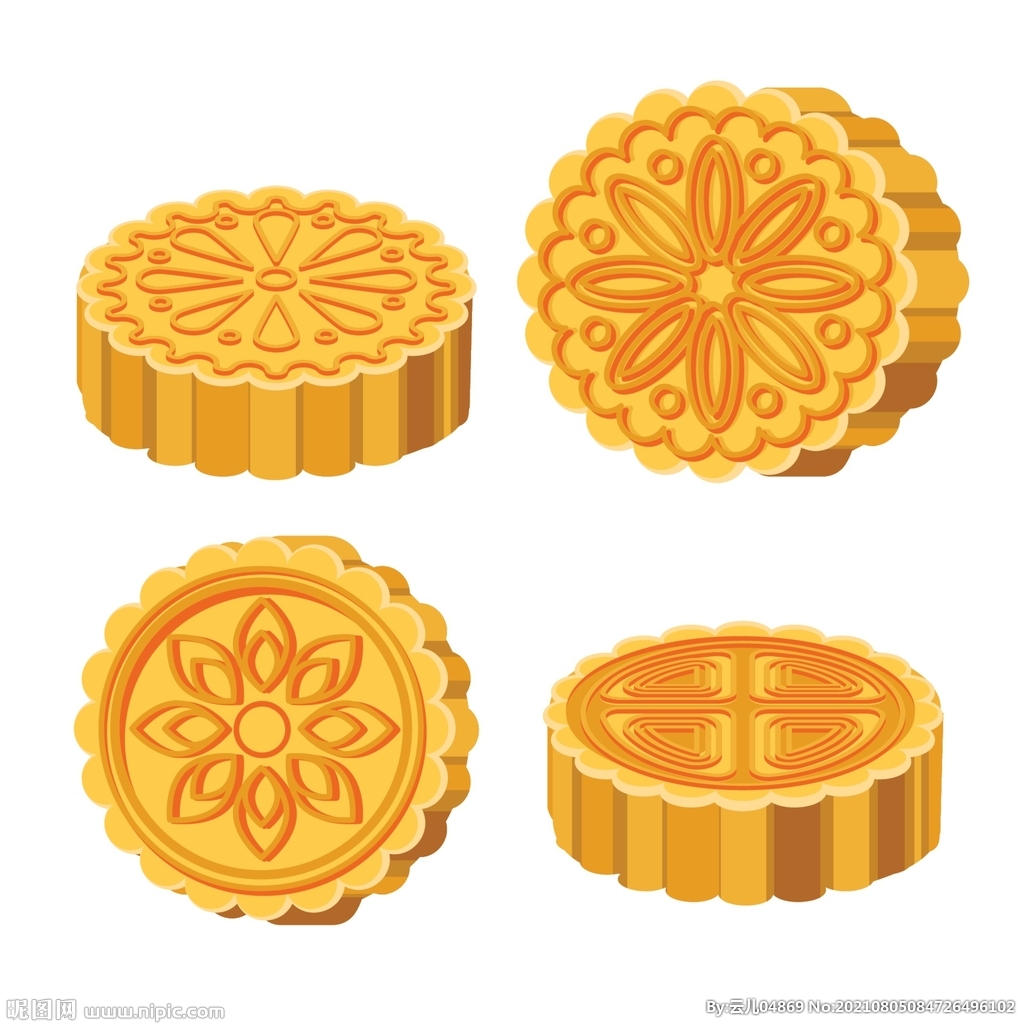 矢量月饼