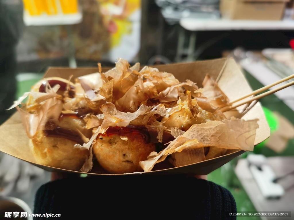 美味章鱼烧章鱼小丸子零食