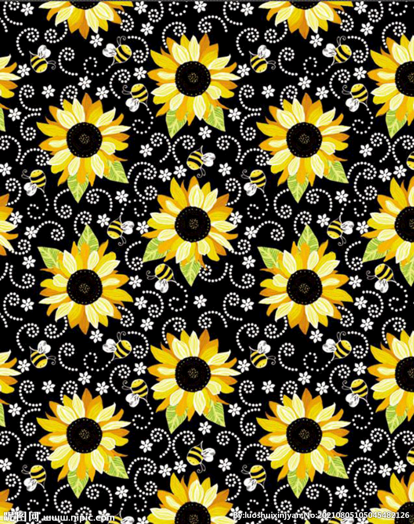 菊花 小碎花 手绘