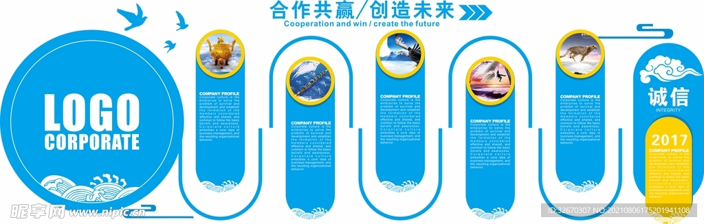 企业风采 公司文化墙 