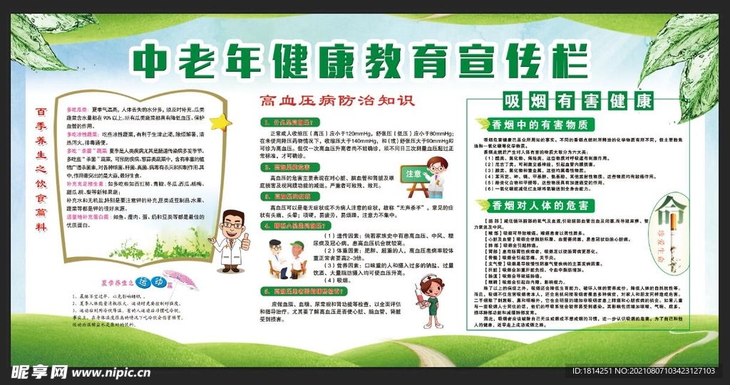 老年人健康教育宣传栏