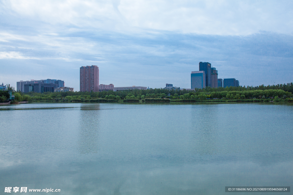 阅海湾水上公园 公园湖景