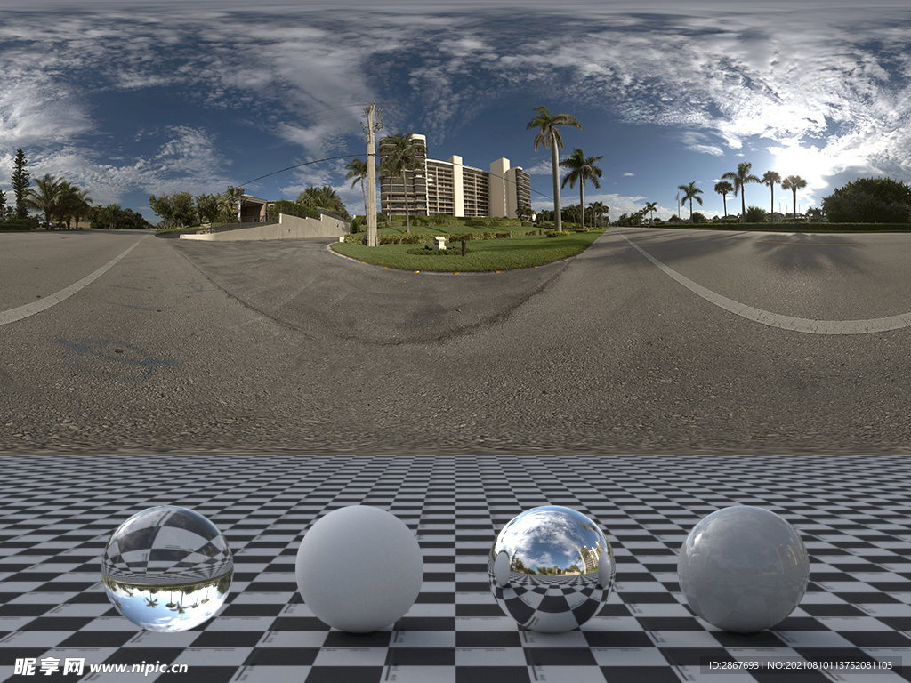 C4D城市街道贴图HDR贴图